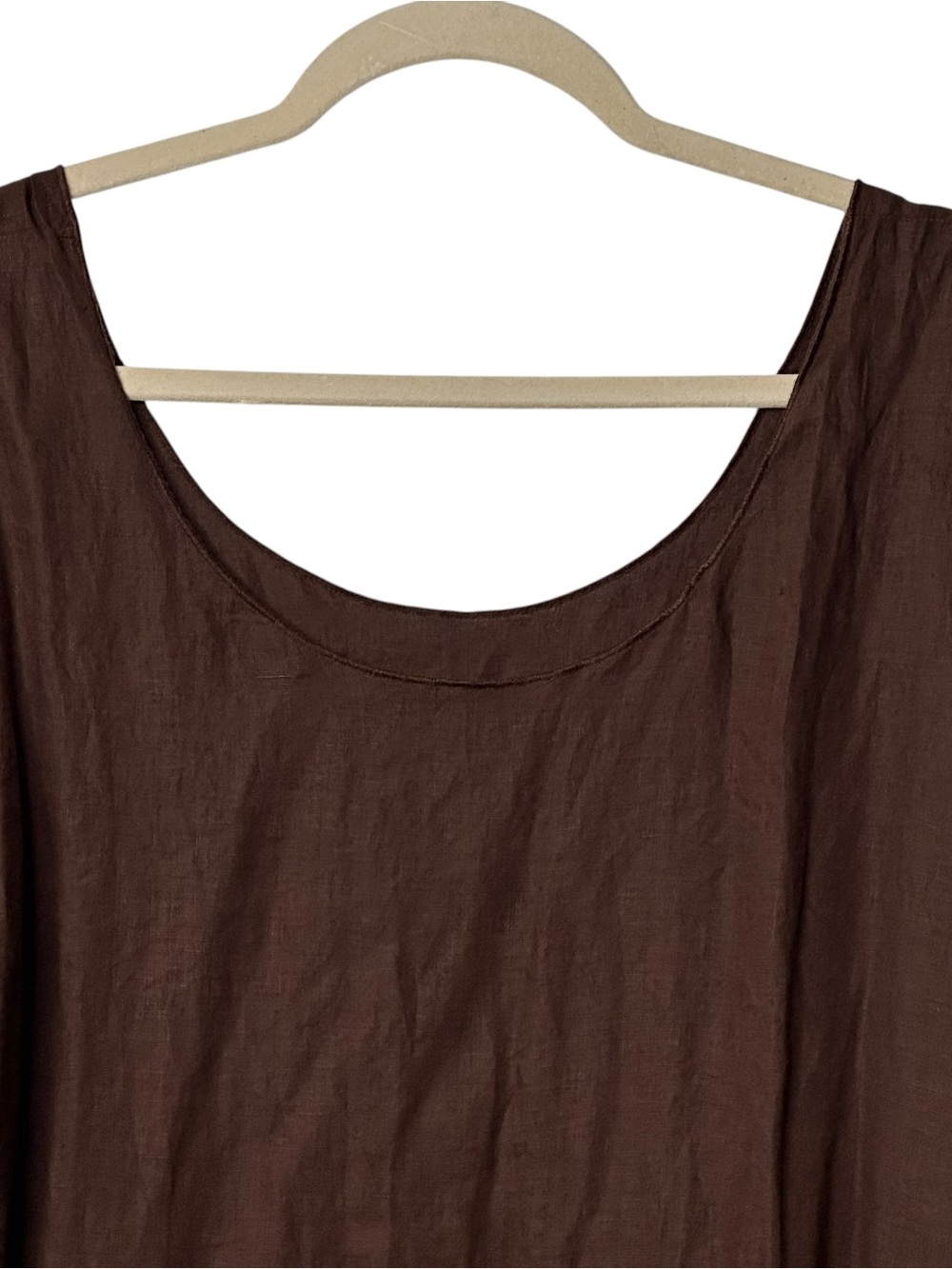 Eileen Fisher Brown Sleeveless Maxi Dress - Classic Everyday Style - Picture 5 of 10